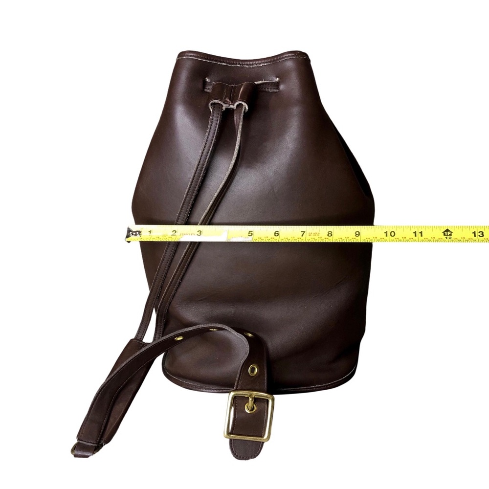 Vintage COACH Mahogany Glove Tanned Leather Sling Backpack Shoulder Bag 9929 - Picture 11 of 16